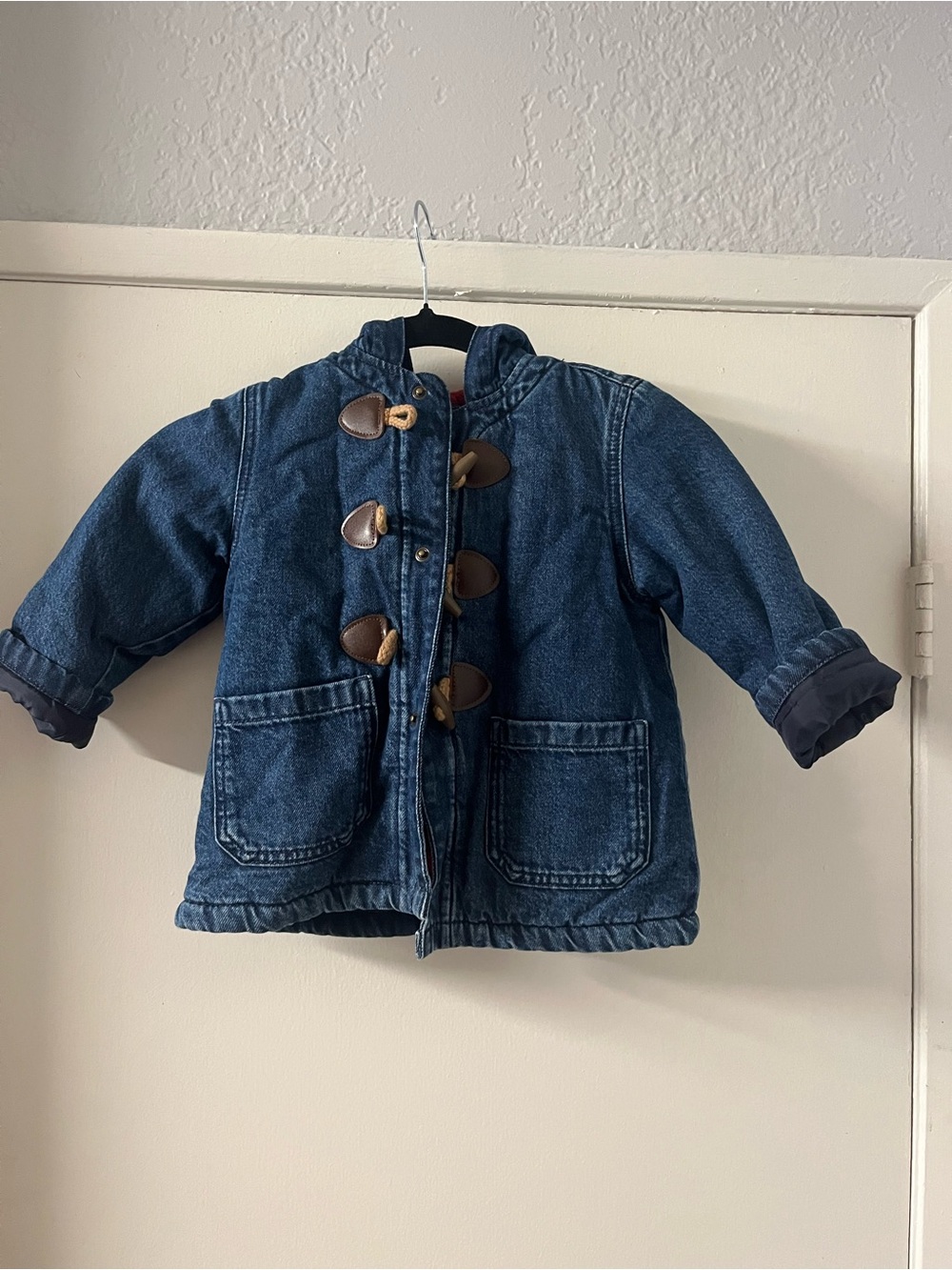 Baby Gap Denim Hooded Jacket Size 3